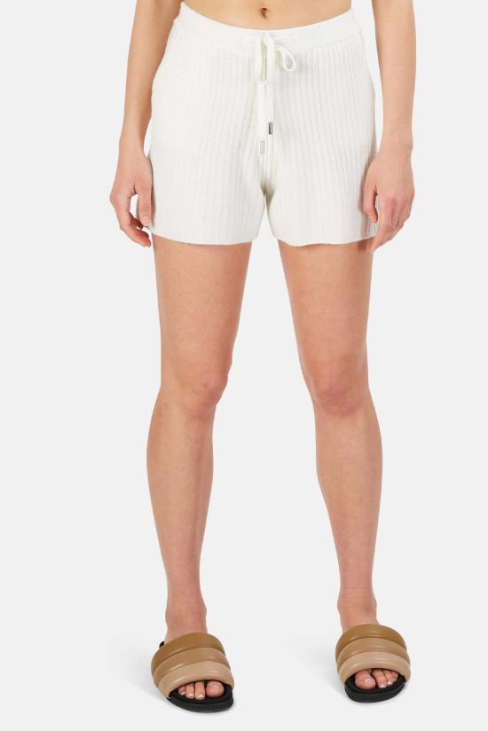  더 타일 클럽 숏팬츠 타일 클럽 페니 리브 캐시미어 반바지 화이트