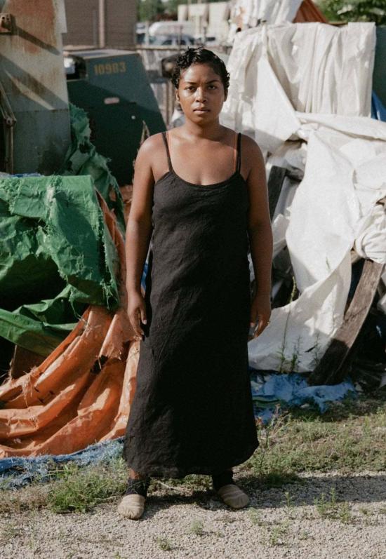  베이스레인지 롱 원피스 Baserange Dydine 드레스 블랙 - BASERANGE