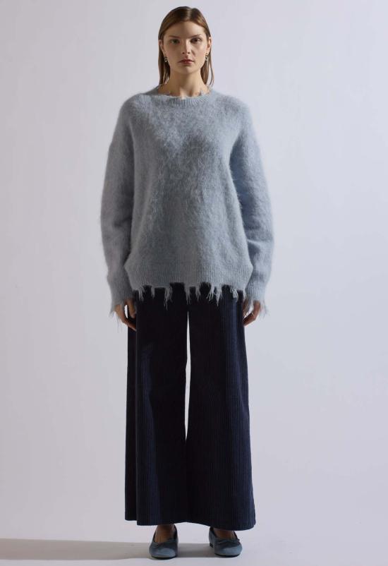  더 엔케이씨 스토어 스트레이트 팬츠 Nkc스토어 찬 코듀로이 팬츠 네이비 블루