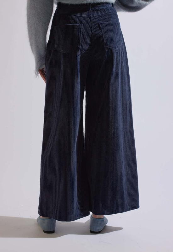  더 엔케이씨 스토어 스트레이트 팬츠 Nkc스토어 찬 코듀로이 팬츠 네이비 블루 - The NKC Store