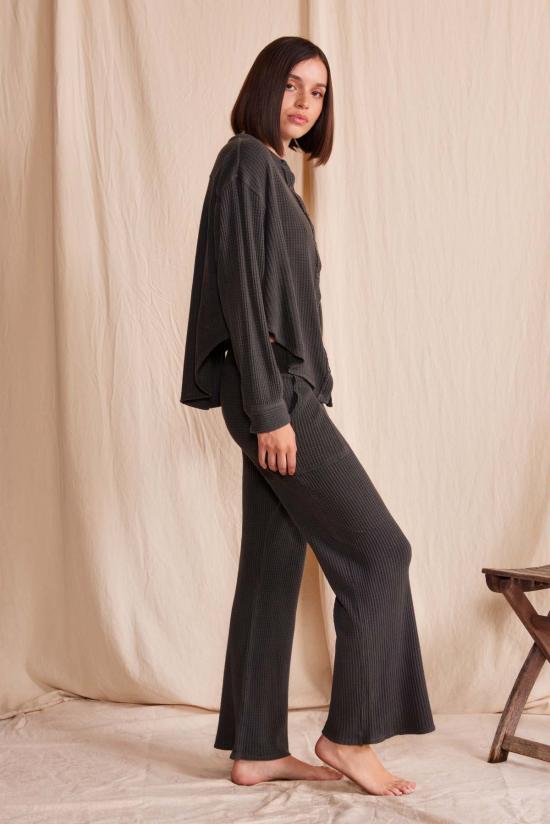  피플 오브 레이저 스트레이트 팬츠 People Of Leisure 로터스 와플 팬츠 - PEOPLE OF LAISURE