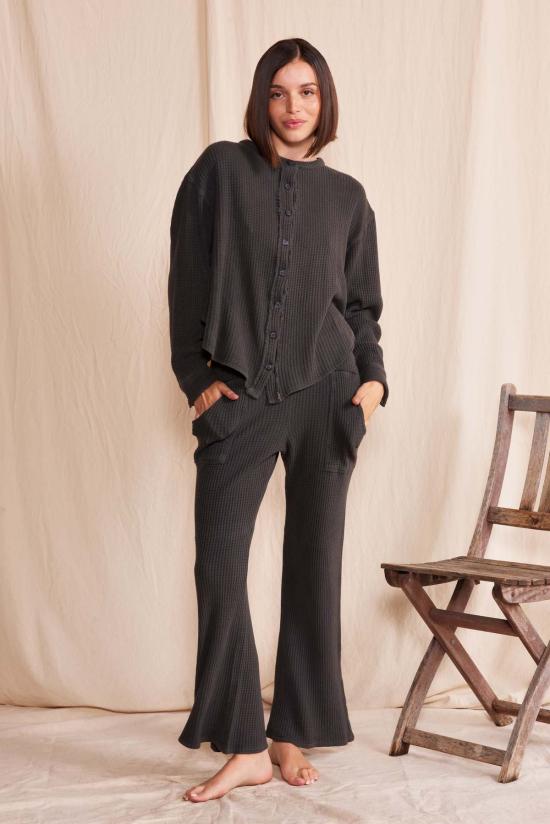  피플 오브 레이저 스트레이트 팬츠 People Of Leisure 로터스 와플 팬츠