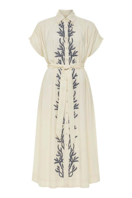  캐롤리나 케이 숏 원피스 캐롤라이나 K 발레리 카프탄 가르데니아 - CAROLINA K