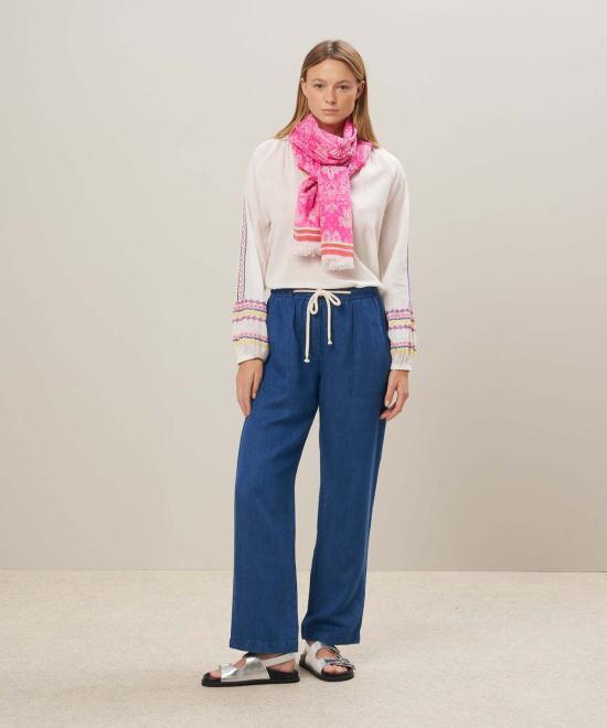  하트포드 머플러/스카프 코튼 부일 엘리펀트 스카프 핑크 - HARTFORD