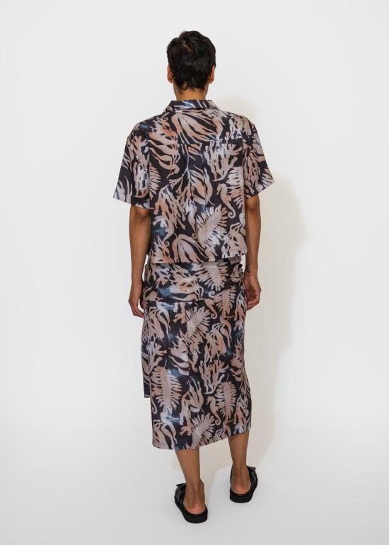  사야카 다비스 뉴욕 셔츠 사야카 데이비스 뉴욕 프린트 크롭 셔츠 프린트 - SAYAKA DAVIS NEW YORK