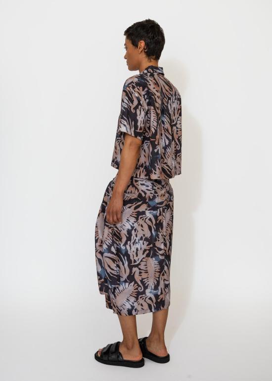  사야카 다비스 뉴욕 셔츠 사야카 데이비스 뉴욕 프린트 크롭 셔츠 프린트 - SAYAKA DAVIS NEW YORK