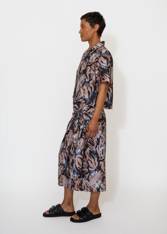  사야카 다비스 뉴욕 셔츠 사야카 데이비스 뉴욕 프린트 크롭 셔츠 프린트 - SAYAKA DAVIS NEW YORK