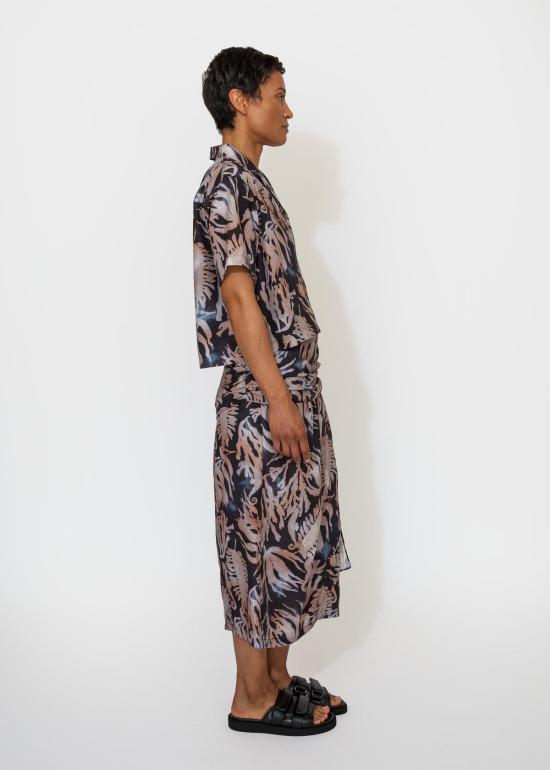  사야카 다비스 뉴욕 셔츠 사야카 데이비스 뉴욕 프린트 크롭 셔츠 프린트 - SAYAKA DAVIS NEW YORK