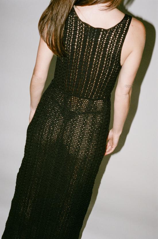  모즈데 마틴 롱 원피스 쉬라즈 드레스 블랙 - MOZHDEH MATIN