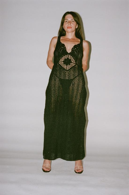  모즈데 마틴 롱 원피스 쉬라즈 드레스 블랙 - MOZHDEH MATIN