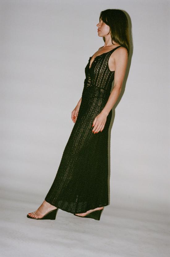  모즈데 마틴 롱 원피스 쉬라즈 드레스 블랙 - MOZHDEH MATIN