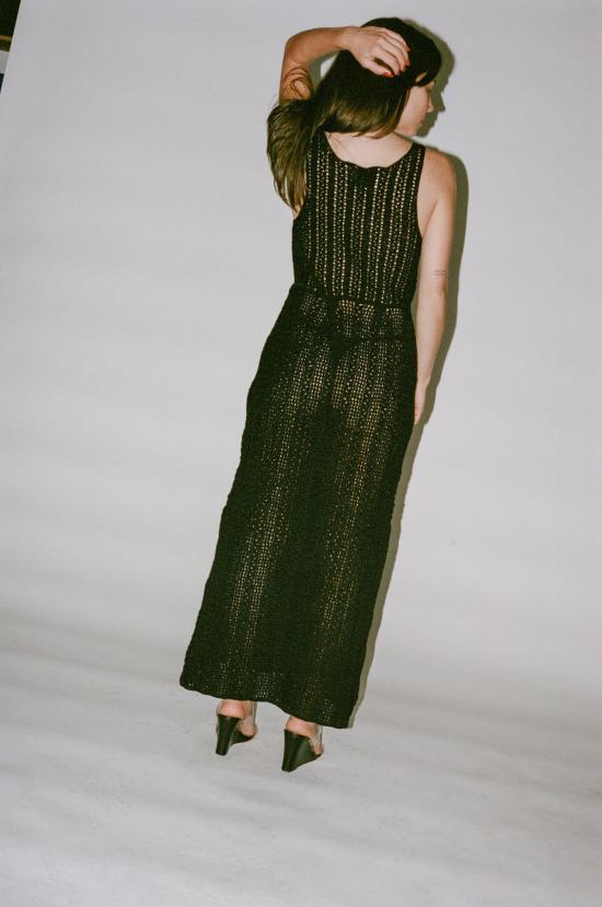  모즈데 마틴 롱 원피스 쉬라즈 드레스 블랙 - MOZHDEH MATIN