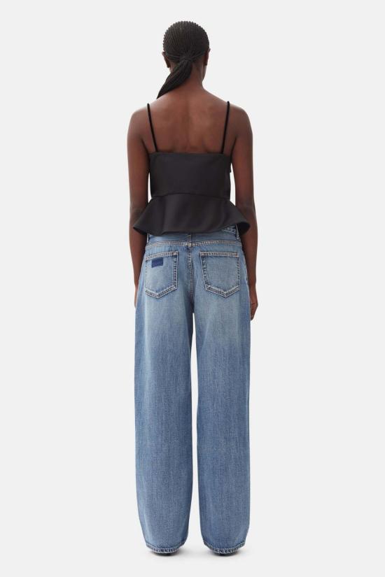  가니 민소매 티셔츠 듀셰스 새틴 탑 - GANNI