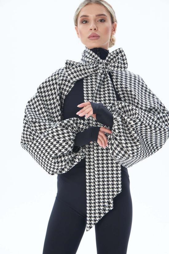  모노수트 가디건 모노슈트 볼레로 슬리브 블랙/화이트 - MONOSUIT