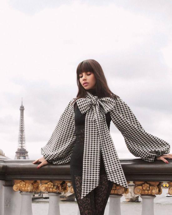  모노수트 가디건 모노슈트 볼레로 슬리브 블랙/화이트 - MONOSUIT