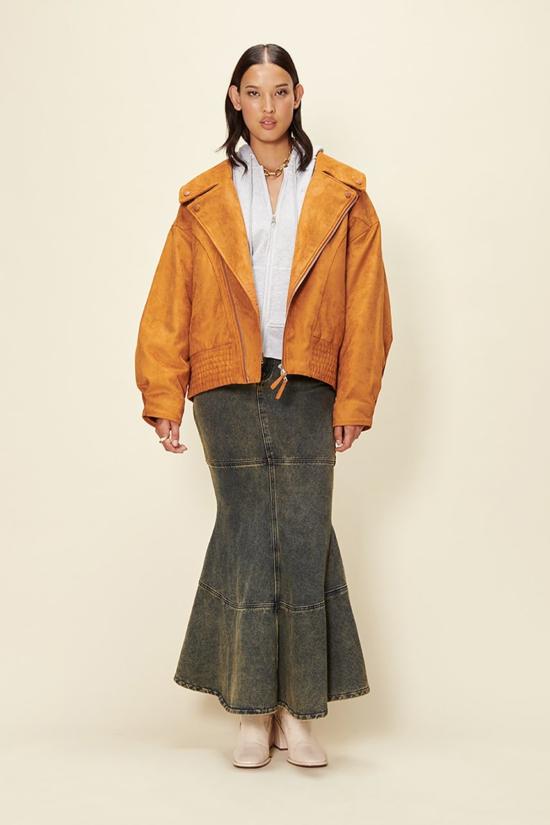  하우스오브써니 봄버 자켓 하우스 오브 서니 더 하이브리드 재킷 토바코