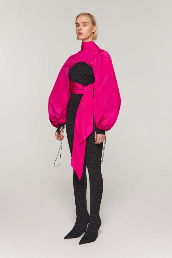  모노수트 자켓 모노슈트 볼레로 슬리브 탑 퓨시아 - MONOSUIT