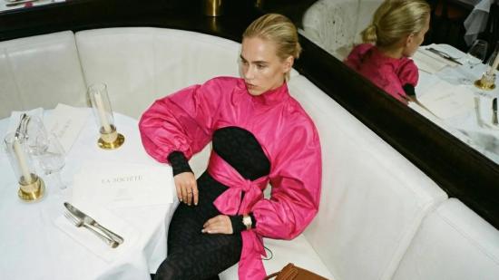  모노수트 자켓 모노슈트 볼레로 슬리브 탑 퓨시아 - MONOSUIT