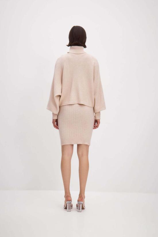  모노수트 숏 원피스 스텔라 하모니 스웨터 & 드레스 세트 베이지 - MONOSUIT