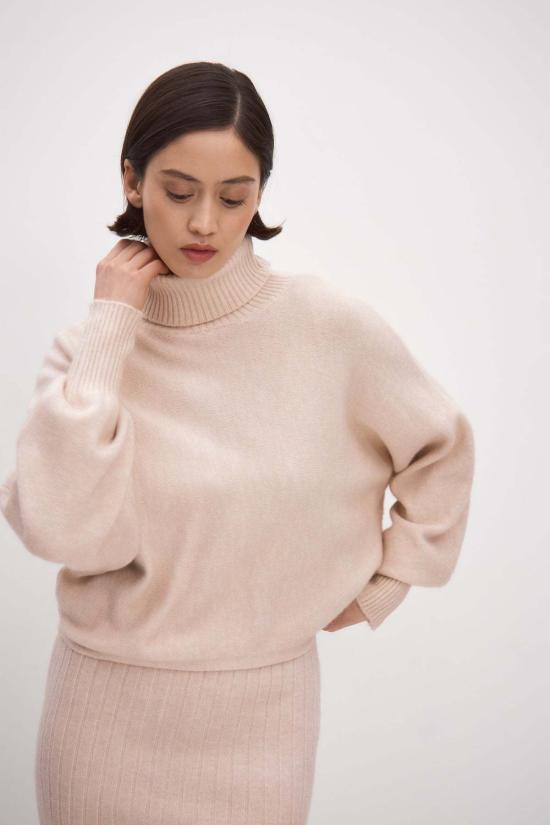  모노수트 숏 원피스 스텔라 하모니 스웨터 & 드레스 세트 베이지 - MONOSUIT