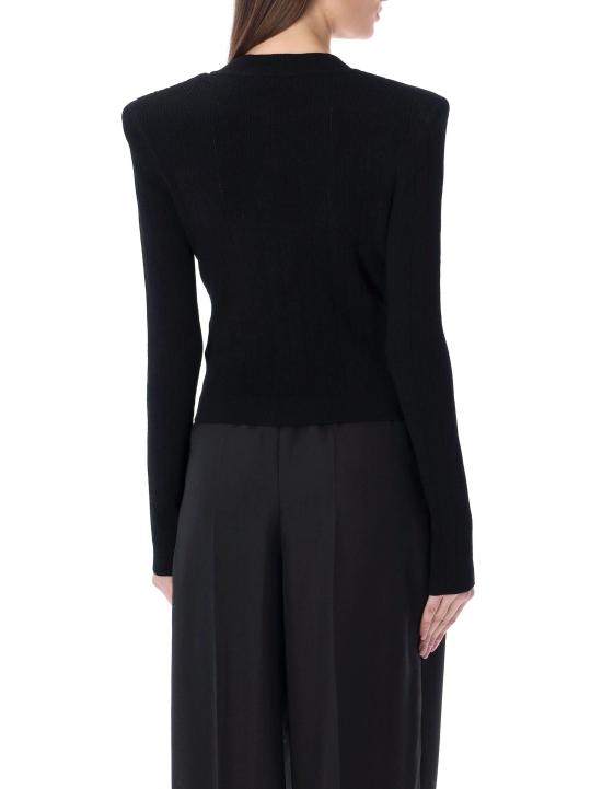 25SS 발망 가디건 DF1KL007KB07 0PA BLACK - BALMAIN