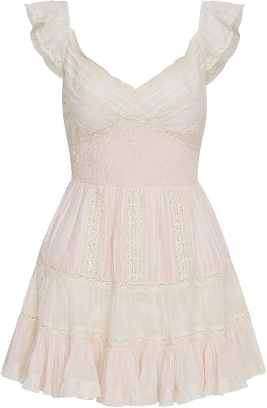  러브쉐이크팬시 숏 원피스 러브 쉑 팬시 프레슬린 드레스 티 로즈 핑크