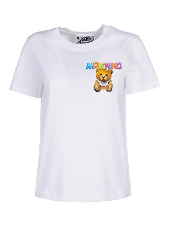 26SS 모스키노 반팔 티셔츠 071104411001 White