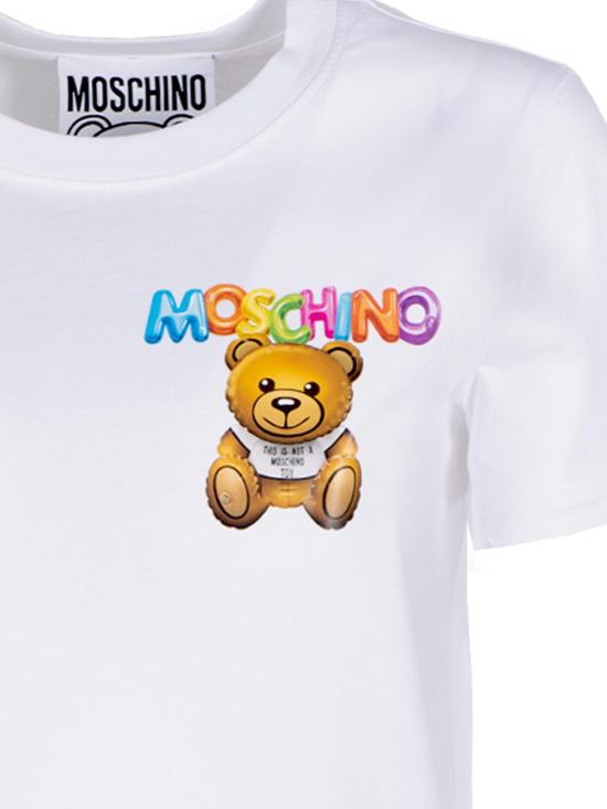 26SS 모스키노 반팔 티셔츠 071104411001 White - MOSCHINO