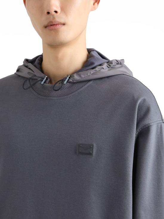 25SS 돌체앤가바나 긴팔 티셔츠 G9BLSTG7N7G N0352 Grigio fumo - DOLCE & GABBANA