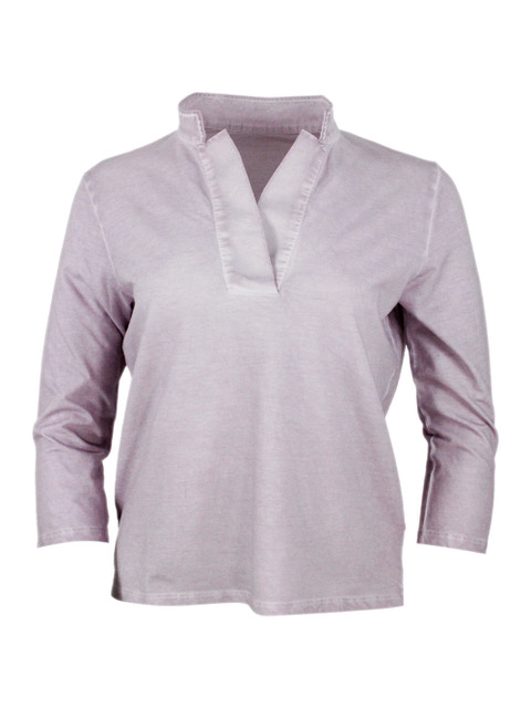 25SS PLOUMANCH 폴로 티셔츠 12W3116 31F FLORA Glicine