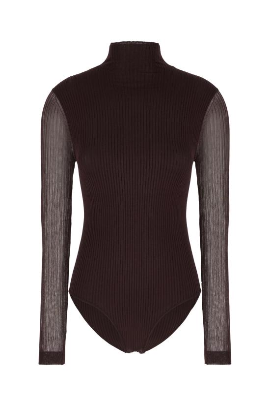 24FW 펜디 바디수트 티셔츠 FZXC47ASOV F0AU3 AUBERGINE