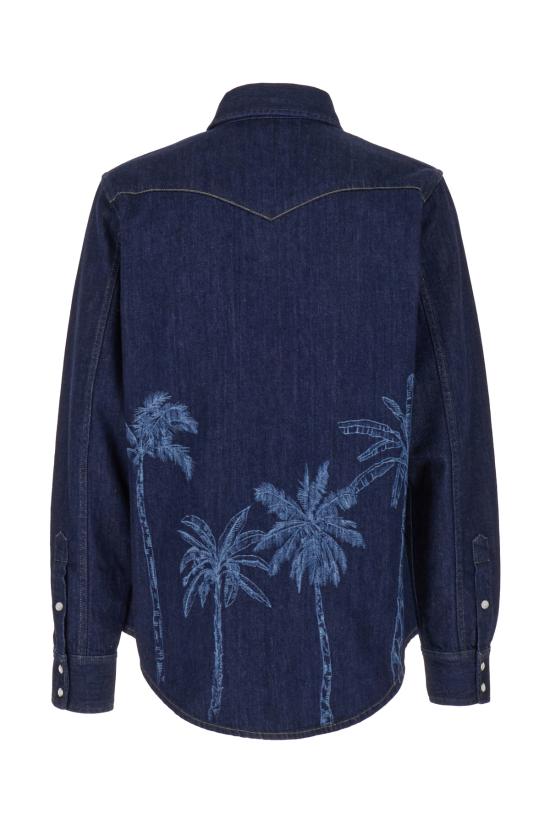  알라누이 데님 셔츠 LMYD007R24DEN004 4000 DENIM - ALANUI