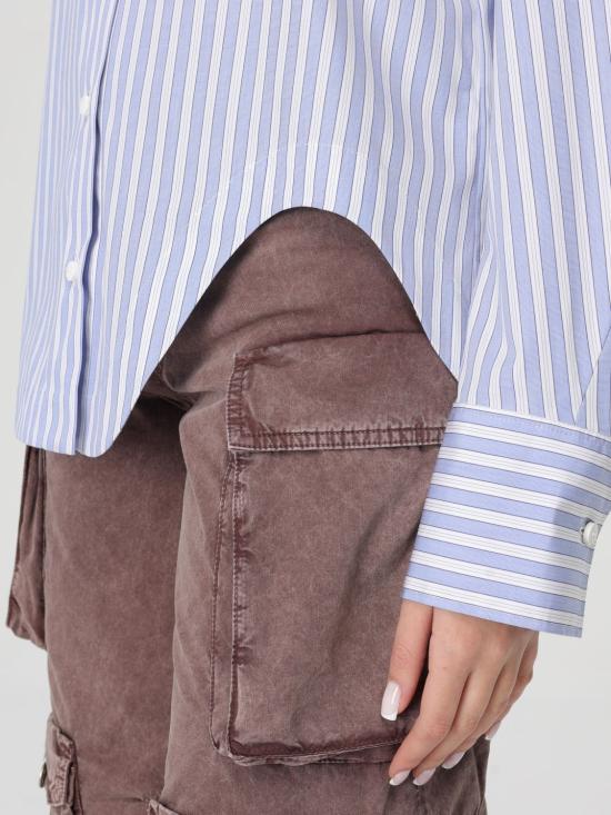 25FW 디 아티코 블라우스 250WCH00014CCC051AA 870 Sky Blue - THE ATTICO