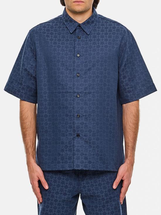 25FW 지방시 반팔 셔츠 BM612P5YCC 063 Blue