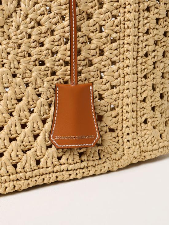 25SS 에르마노 설비노 토트백 D463S304FMRDM 30815 Ecru - ERMANNO SCERVINO