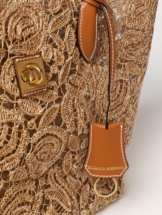 25SS 에르마노 설비노 토트백 D463S454PYV B4252 Ecru - ERMANNO SCERVINO