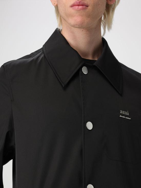 24FW 아미 코트 UJK542PA0007 001 Black - AMI