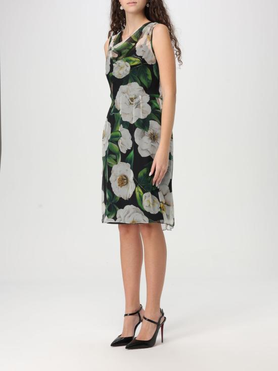 25FW 돌체앤가바나 미디 원피스 F6TLBTIS1XD HN5JB Black - DOLCE & GABBANA