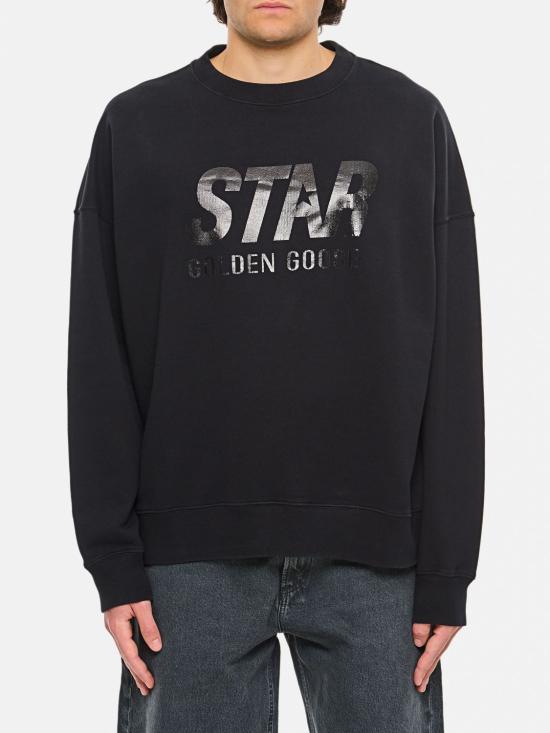 25FW 골든구스 긴팔 티셔츠 GUP01992P00180390100 Black