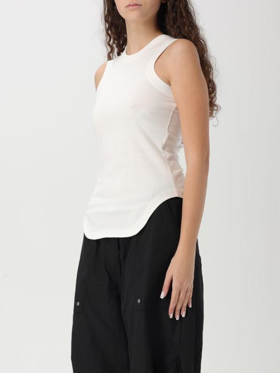 25FW 디 아티코 민소매 티셔츠 250WCN00003JJJ025AA 001 White - THE ATTICO