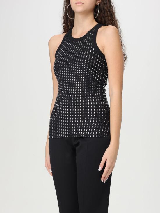 25FW 디 아티코 민소매 티셔츠 250WCN00004JJJ051TR 100 Black - THE ATTICO