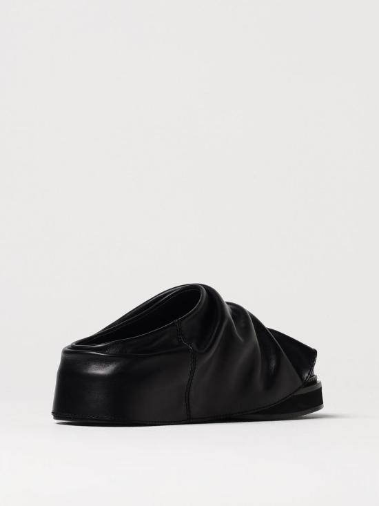 25FW 디 아티코 뮬/슬리퍼 250WSH00855LBT019AA 100 Black - THE ATTICO