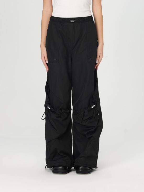 25FW 디 아티코 스트레이트 팬츠 250WCP00255PLL001AA 100 Black