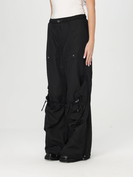 25FW 디 아티코 스트레이트 팬츠 250WCP00255PLL001AA 100 Black - THE ATTICO