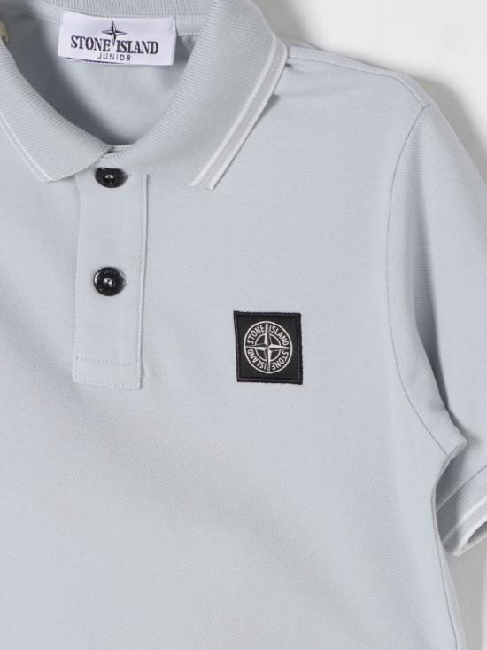 25FW [키즈] 스톤 아일랜드 폴로 셔츠 2200001S0018 V0041 Gnawed Blue - STONE ISLAND