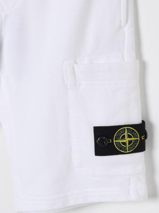 25FW [키즈] 스톤 아일랜드 쇼츠/버뮤다 6200006S0040 V0001 White - STONE ISLAND