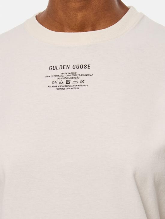 25SS 골든구스 반팔 티셔츠 GWP01220P00188111421 White - GOLDEN GOOSE