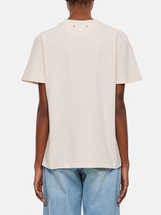 25SS 골든구스 반팔 티셔츠 GWP01220P00188111421 White - GOLDEN GOOSE