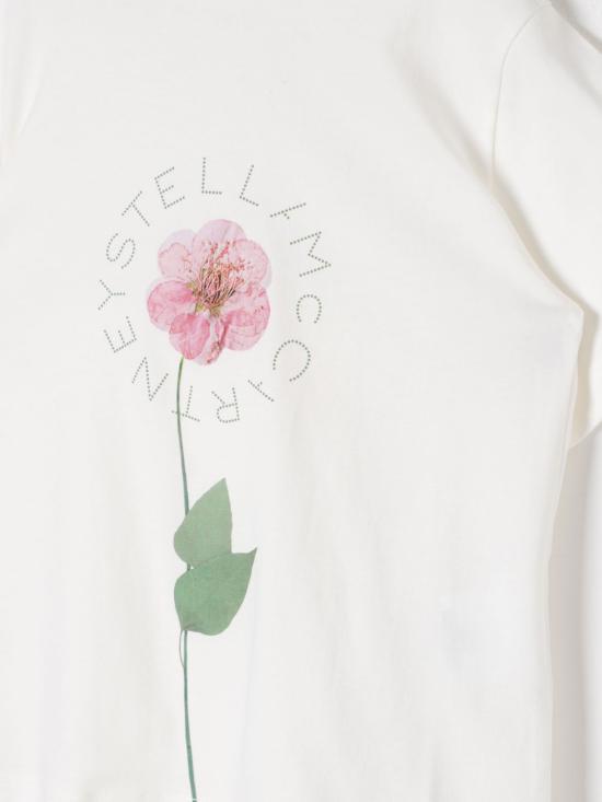 25FW [키즈] 스텔라 맥카트니 티셔츠 TW8C41Z0434 101 Ivory - STELLA MCCARTNEY
