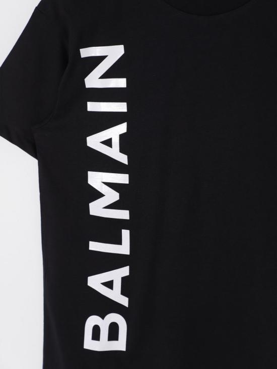 25FW [키즈] 발망 티셔츠 BW8P41Z1751 930BC Black - BALMAIN